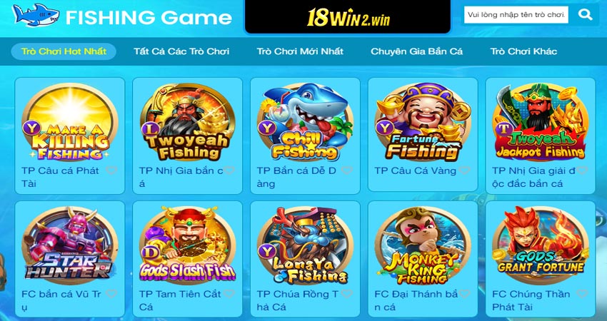 Sảnh game bắn cá